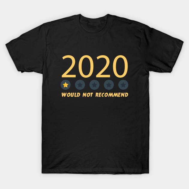 Would Not Recommend 2020 One Star Review T-Shirt by potch94